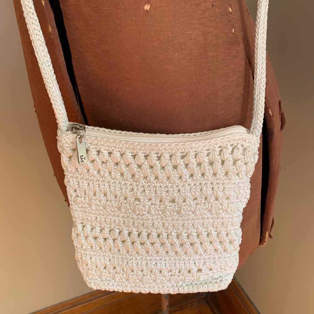 The sak crochet mini crossbody purse